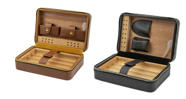 Reisehumidor "Passatore Leder" für ca. 4 Zigarren